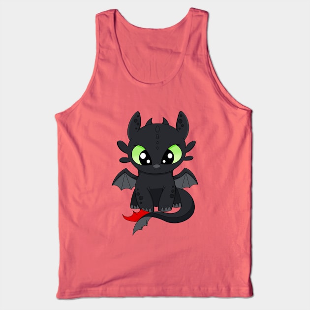 Baby toothless dragon t shirt, face mask for kids, how to train your dragon Tank Top by PrimeStore